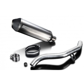 Delkevic slip-on kit X-Oval Titanium 343mm zonder e-keur - Tiger Explorer 1200 (2012-2016)