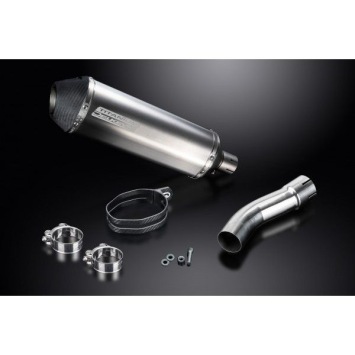 Delkevic slip-on kit X-Oval Titanium 343mm zonder e-keur - F800R (2009-2016)