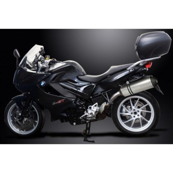 Delkevic slip-on kit X-Oval Titanium 343mm zonder e-keur - F800R (2009-2016)