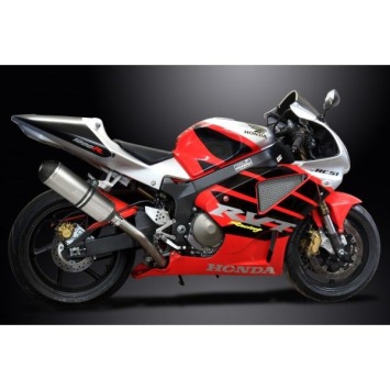 Delkevic slip-on kit X-Oval Titanium 343mm zonder e-keur - VTR1000SP1 (2000-2001)