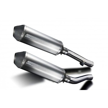 Delkevic slip-on kit X-Oval Titanium 343mm zonder e-keur - XJR1300/SP (1998-2007)