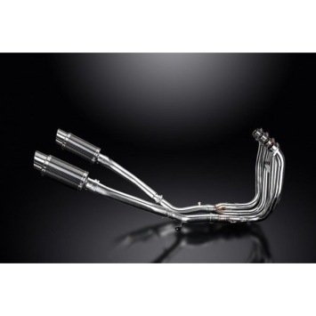 Delkevic volledig systeem Round Carbon 200mm zonder e-keur - GSX1300R HAYABUSA 2008-2019