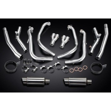 Delkevic volledig systeem Round RVS 200mm zonder e-keur - GSX1300R HAYABUSA 2008-2019