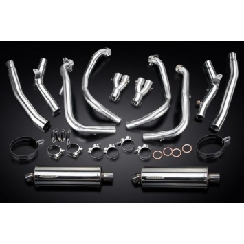Delkevic volledig systeem Oval RVS 350mm zonder e-keur - GSX1300R HAYABUSA 2008-2019