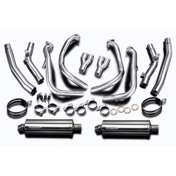 Delkevic volledig systeem Oval RVS 350mm zonder e-keur - GSX1300R HAYABUSA 2008-2019