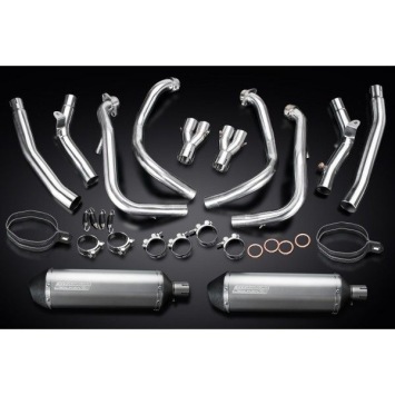 Delkevic volledig systeem X-Oval Titanium 350mm zonder e-keur - GSX1300R HAYABUSA 2008-2019