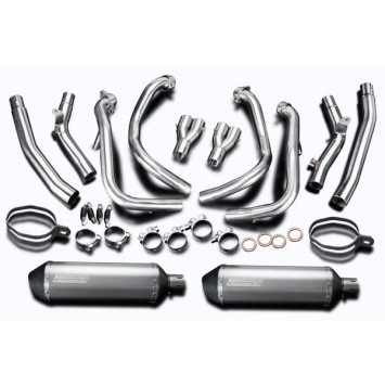 Delkevic volledig systeem X-Oval Titanium 350mm zonder e-keur - GSX1300R HAYABUSA 2008-2019