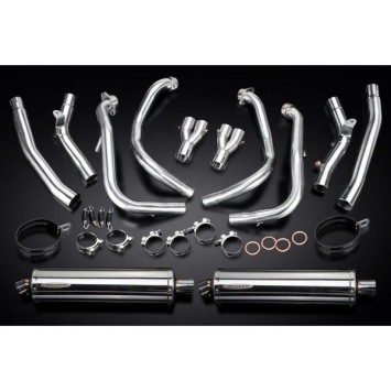 Delkevic volledig systeem Oval RVS 450mm zonder e-keur - GSX1300R HAYABUSA 2008-2019