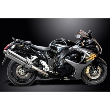 Delkevic volledig systeem Oval RVS 450mm zonder e-keur - GSX1300R HAYABUSA 2008-2019
