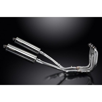 Delkevic volledig systeem Oval RVS 450mm zonder e-keur - GSX1300R HAYABUSA 2008-2019