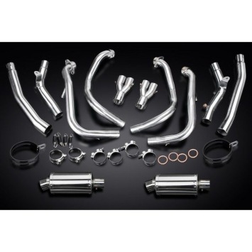 Delkevic volledig systeem Oval RVS 225mm zonder e-keur - GSX1300R HAYABUSA 2008-2019