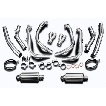 Delkevic volledig systeem Oval RVS 225mm zonder e-keur - GSX1300R HAYABUSA 2008-2019