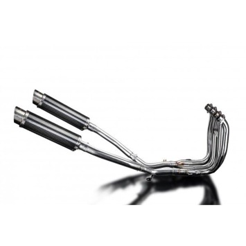 Delkevic volledig systeem Round Carbon 350mm zonder e-keur - GSX1300R HAYABUSA 2008-2019