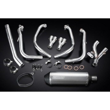 Delkevic volledig systeem X-Oval Titanium zonder e-keur - GSX1300R HAYABUSA 2008-2019