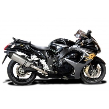 Delkevic volledig systeem X-Oval Titanium zonder e-keur - GSX1300R HAYABUSA 2008-2019