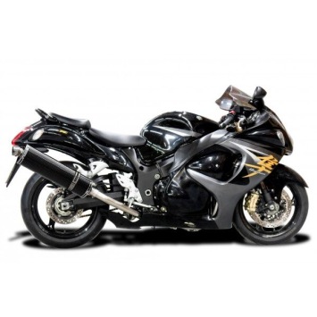 Delkevic volledig systeem Oval Carbon 450mm - GSX1300R HAYABUSA 2008-2019