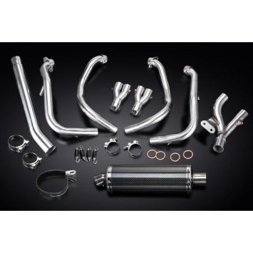 Delkevic volledig systeem Oval Carbon 350mm zonder e-keur - GSX1300R HAYABUSA 2008-2019