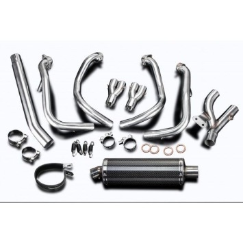 Delkevic volledig systeem Oval Carbon 350mm zonder e-keur - GSX1300R HAYABUSA 2008-2019