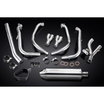 Delkevic volledig systeem Tri-Oval RVS 320mm zonder e-keur - GSX1300R HAYABUSA 2008-2019