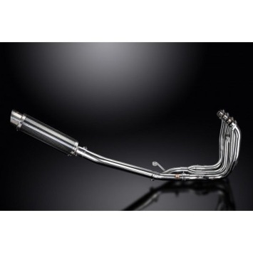 Delkevic volledig systeem Round Carbon 350mm zonder e-keur - GSX1300R HAYABUSA 2008-2019