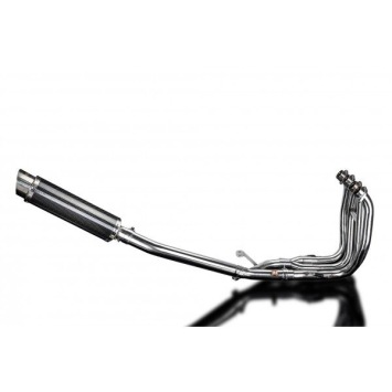 Delkevic volledig systeem Round Carbon 350mm zonder e-keur - GSX1300R HAYABUSA 2008-2019