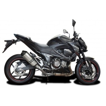 Delkevic slip-on kit X-Oval Titanium 260mm zonder e-keur - Z800 (2013-2016)