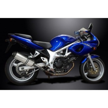 Delkevic slip-on kit X-Oval Titanium 343mm zonder e-keur - SV400 SV650 (1998-2002)