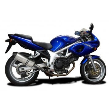 Delkevic slip-on kit X-Oval Titanium 343mm zonder e-keur - SV400 SV650 (1998-2002)