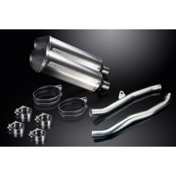 Delkevic slip-on kit X-Oval Titanium 343mm zonder e-keur - ZZR1400/ZX14 (2006-2007)