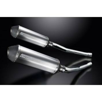 Delkevic slip-on kit X-Oval Titanium 343mm zonder e-keur - ZZR1400/ZX14 (2006-2007)
