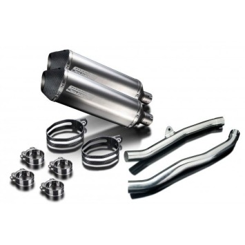 Delkevic slip-on kit X-Oval Titanium 343mm zonder e-keur - ZZR1400/ZX14 (2006-2007)