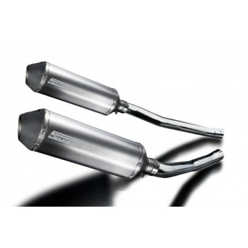 Delkevic slip-on kit X-Oval Titanium 343mm zonder e-keur - ZZR1400/ZX14 (2006-2007)