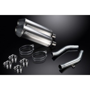 Delkevic slip-on kit X-Oval Titanium 343mm zonder e-keur - Z1000 (2003-2006)