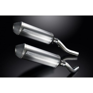 Delkevic slip-on kit X-Oval Titanium 343mm zonder e-keur - Z1000 (2003-2006)