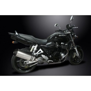 Delkevic slip-on kit X-Oval Titanium 343mm zonder e-keur - GSX1400 K2-K4 (2001-2004)