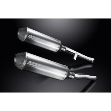 Delkevic slip-on kit X-Oval Titanium 343mm zonder e-keur - GSX1400 K2-K4 (2001-2004)