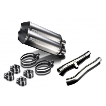 Delkevic slip-on kit X-Oval Titanium 343mm zonder e-keur - GSX1400 K2-K4 (2001-2004)
