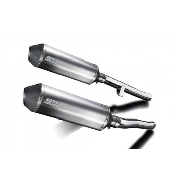 Delkevic slip-on kit X-Oval Titanium 343mm zonder e-keur - GSX1400 K2-K4 (2001-2004)