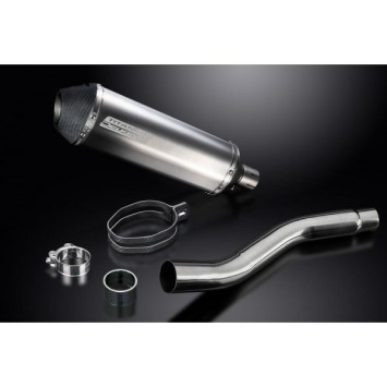 Delkevic slip-on kit X-Oval Titanium 343mm zonder e-keur - Z750 (2007-2012)