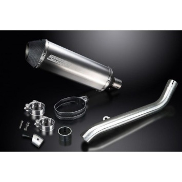 Delkevic slip-on kit X-Oval Titanium 343mm zonder e-keur - Street Triple 675 (2013-2016)