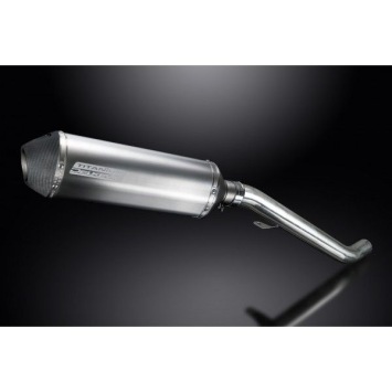 Delkevic slip-on kit X-Oval Titanium 343mm zonder e-keur - Street Triple 675 (2013-2016)