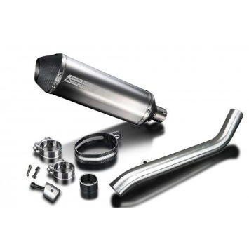 Delkevic slip-on kit X-Oval Titanium 343mm zonder e-keur - Street Triple 675 (2013-2016)