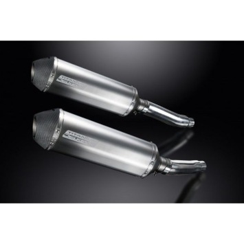 Delkevic slip-on kit X-Oval Titanium 343mm zonder e-keur - TRX850 (1996-1999)