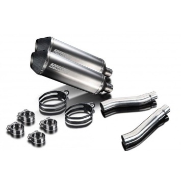 Delkevic slip-on kit X-Oval Titanium 343mm zonder e-keur - TRX850 (1996-1999)