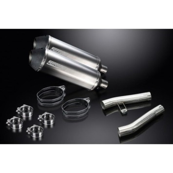 Delkevic slip-on kit X-Oval Titanium 343mm zonder e-keur - ZZR1200 (2002-2005)