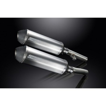 Delkevic slip-on kit X-Oval Titanium 343mm zonder e-keur - ZZR1200 (2002-2005)