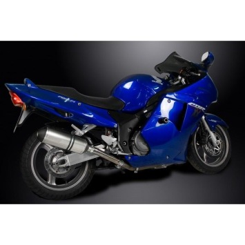 Delkevic slip-on kit X-Oval Titanium 343mm zonder e-keur - X11 CB1100SF (1999-2002)