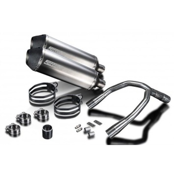 Delkevic slip-on kit X-Oval Titanium 343mm zonder e-keur - CB900F HORNET (2001-2009)