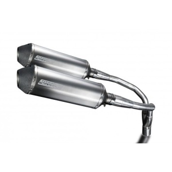 Delkevic slip-on kit X-Oval Titanium 343mm zonder e-keur - CB900F HORNET (2001-2009)