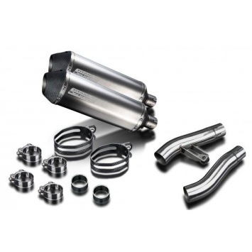 Delkevic slip-on kit X-Oval Titanium 343mm zonder e-keur - Trophy 900 (1996-2002)